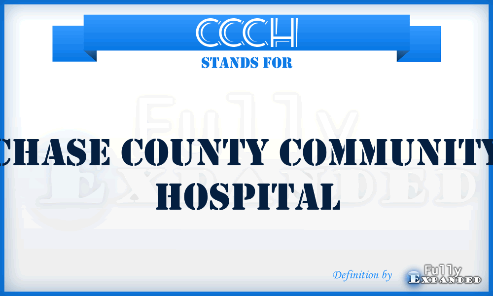 CCCH - Chase County Community Hospital