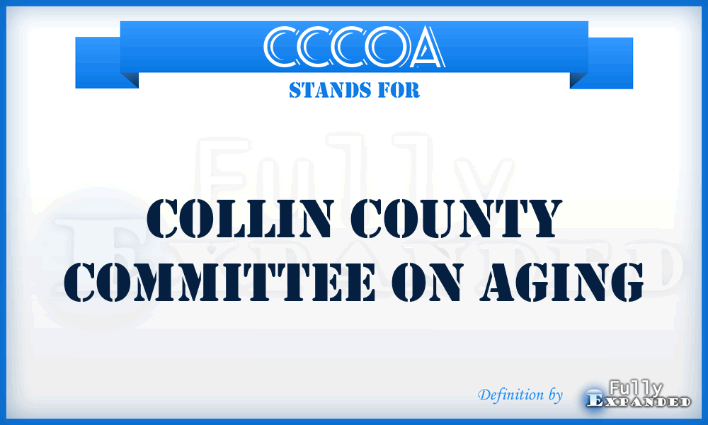 CCCOA - Collin County Committee On Aging