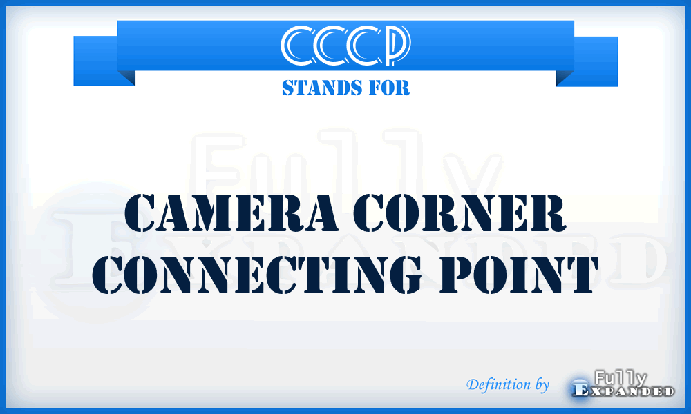 CCCP - Camera Corner Connecting Point