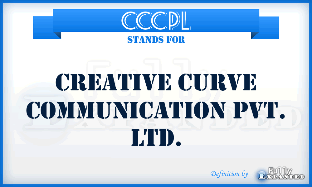 CCCPL - Creative Curve Communication Pvt. Ltd.