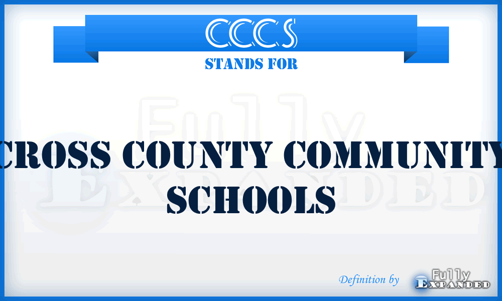 CCCS - Cross County Community Schools