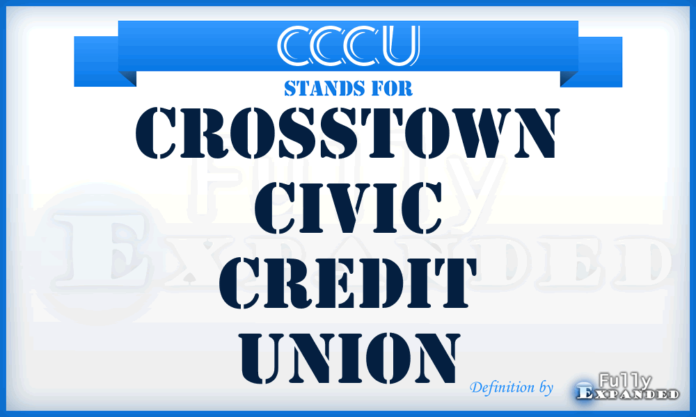 CCCU - Crosstown Civic Credit Union