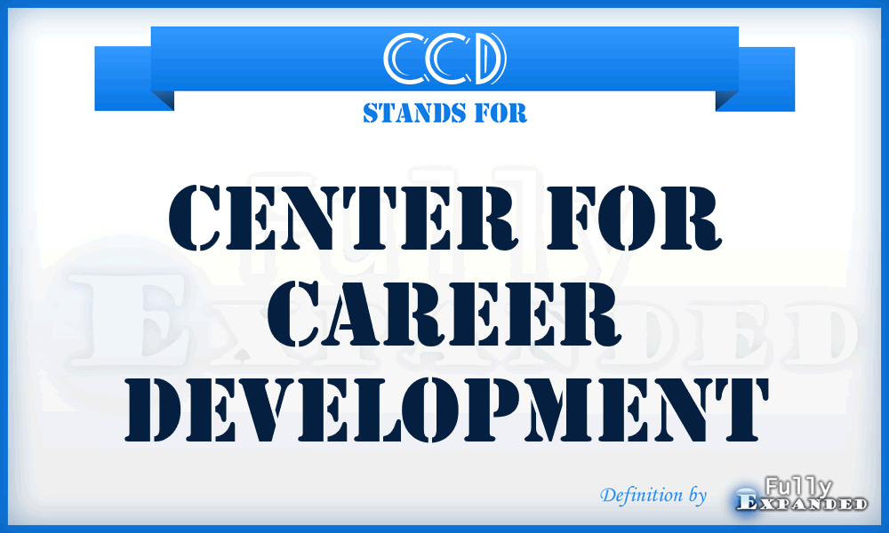 CCD - Center for Career Development