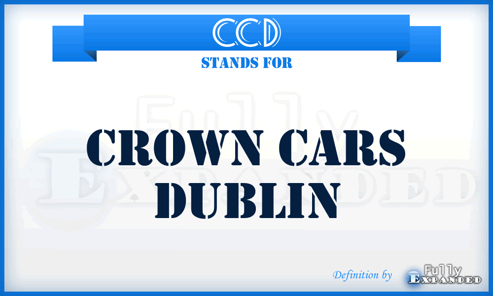 CCD - Crown Cars Dublin