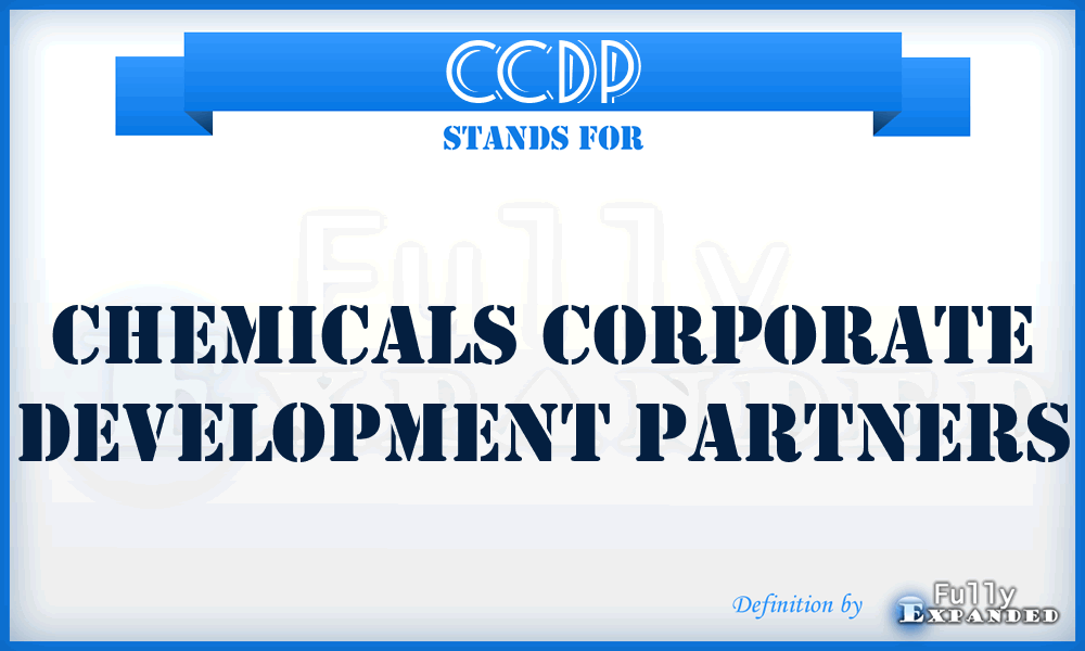 CCDP - Chemicals Corporate Development Partners