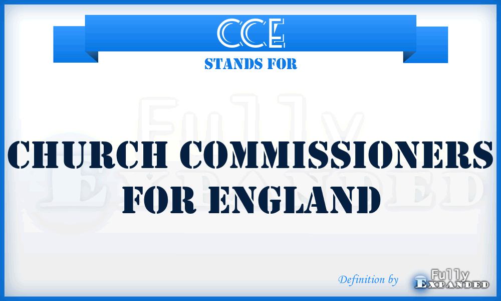 CCE - Church Commissioners for England