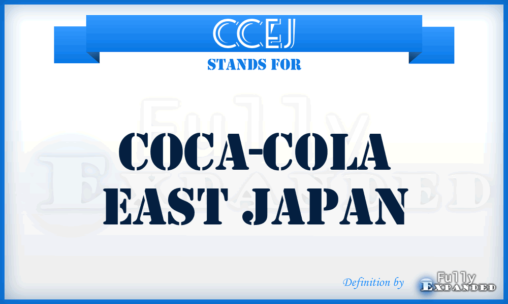 CCEJ - Coca-Cola East Japan