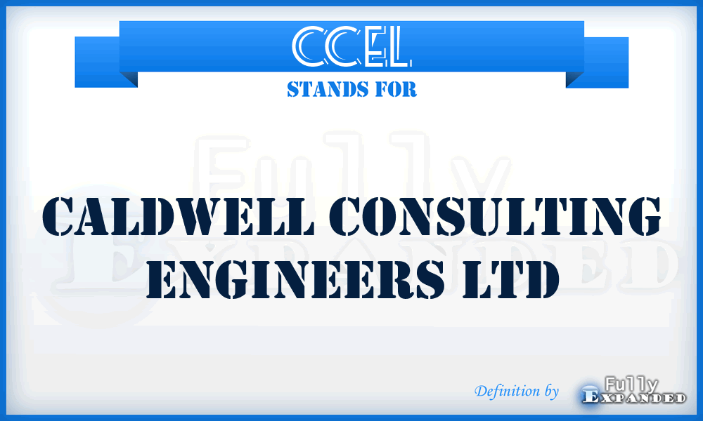 CCEL - Caldwell Consulting Engineers Ltd