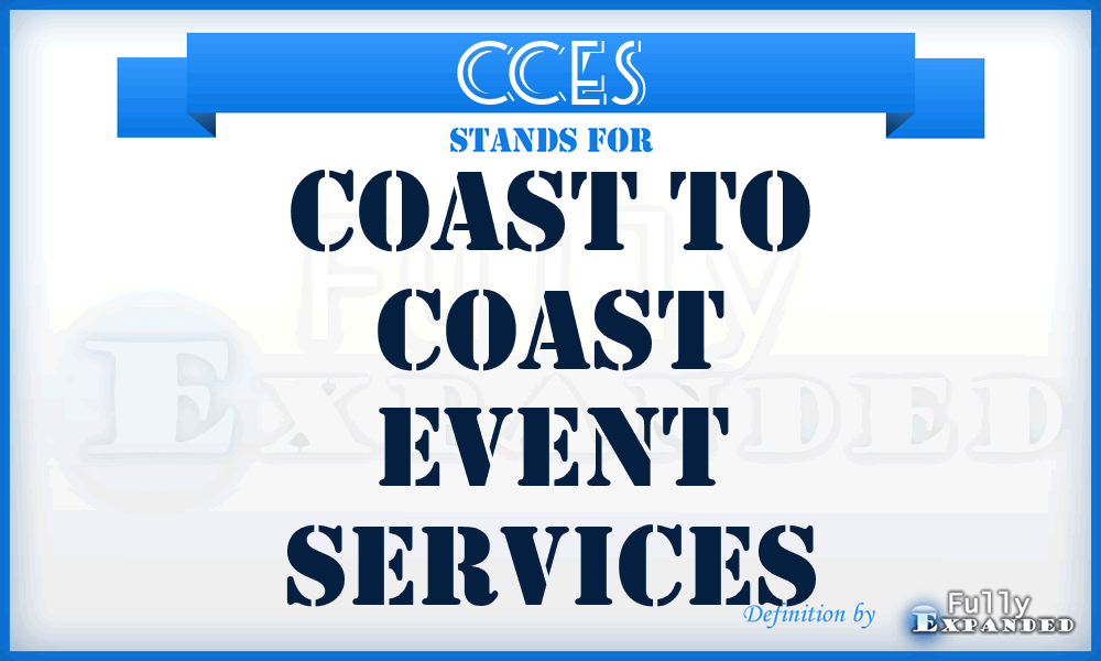 CCES - Coast to Coast Event Services
