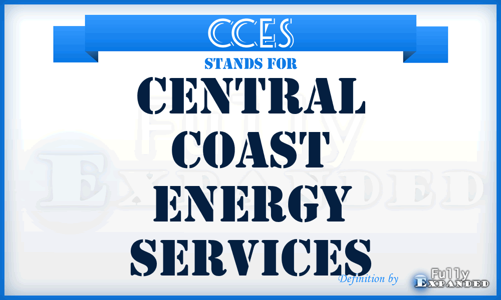 CCES - Central Coast Energy Services