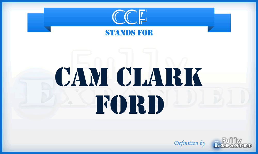 CCF - Cam Clark Ford
