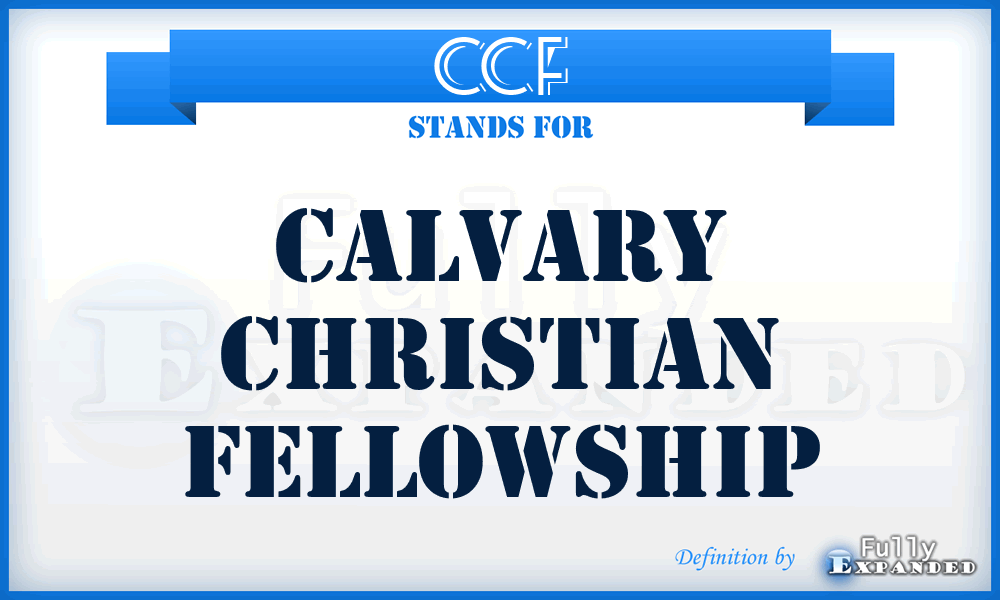 CCF - Calvary Christian Fellowship