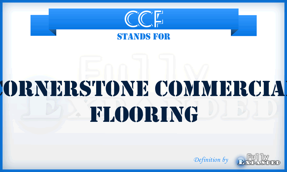 CCF - Cornerstone Commercial Flooring