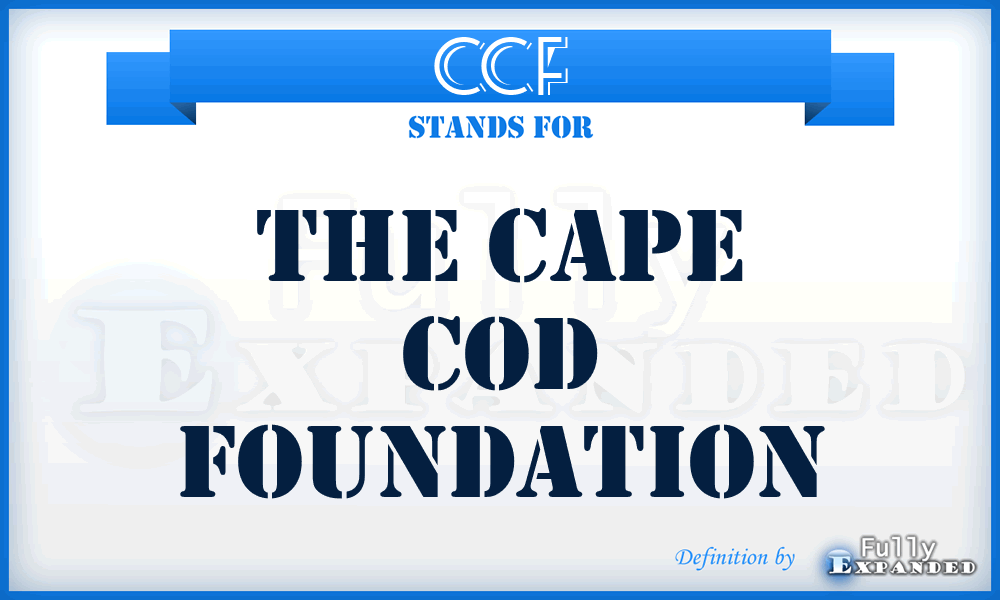 CCF - The Cape Cod Foundation