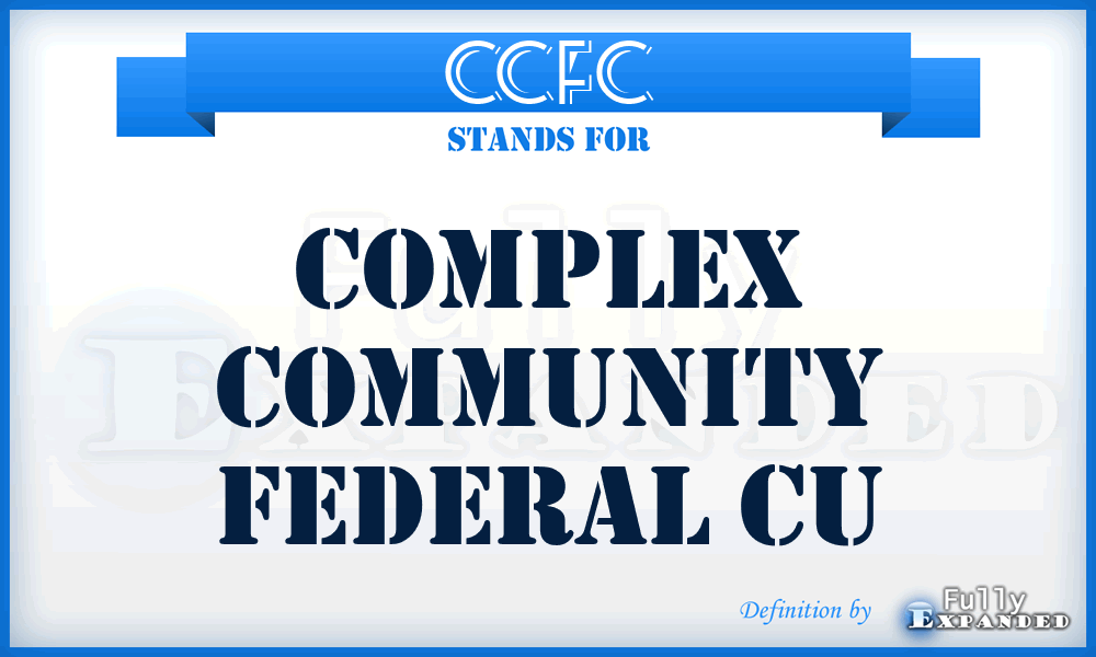 CCFC - Complex Community Federal Cu