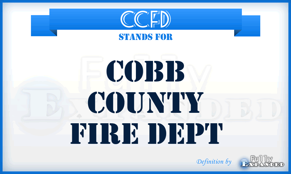CCFD - Cobb County Fire Dept