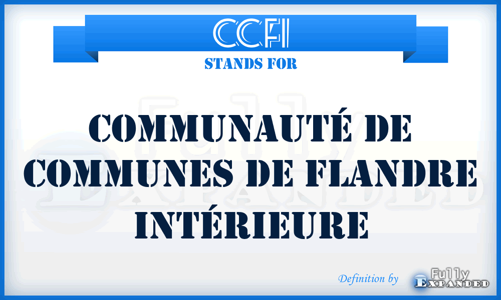 CCFI - Communauté de communes de Flandre intérieure