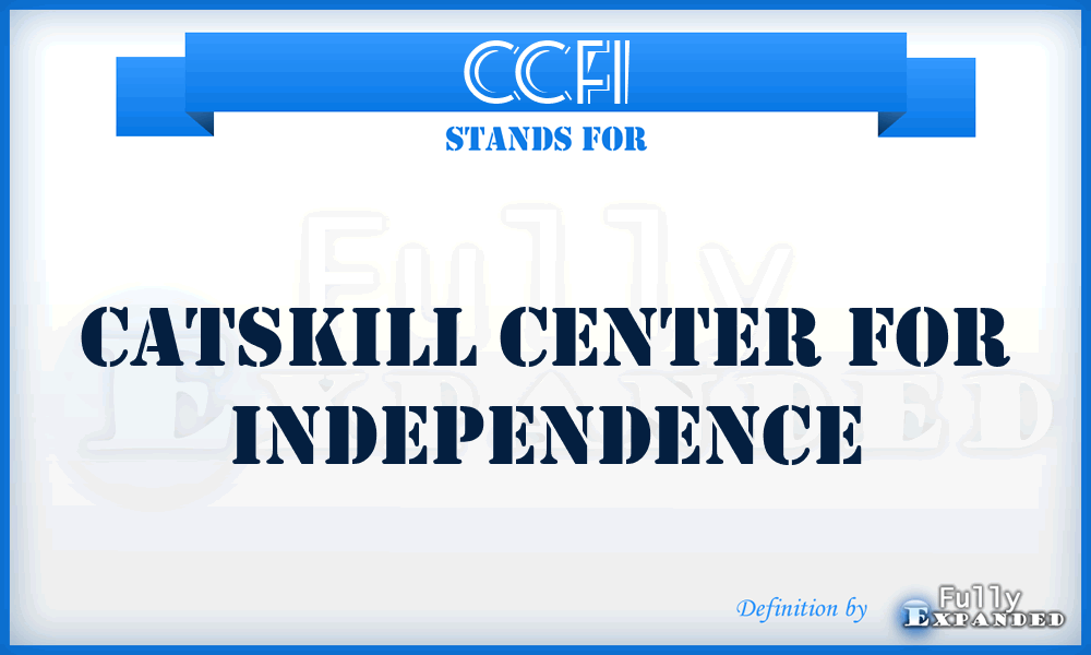 CCFI - Catskill Center for Independence