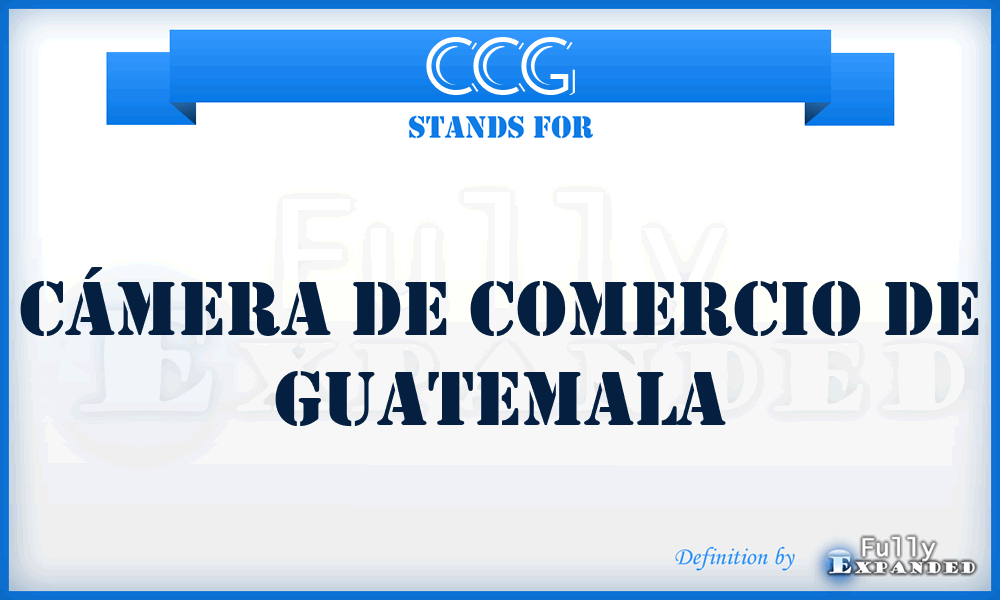 CCG - Cámera de Comercio de Guatemala