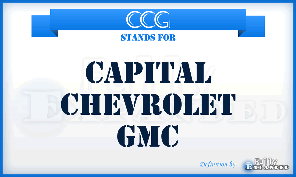 CCG - Capital Chevrolet Gmc