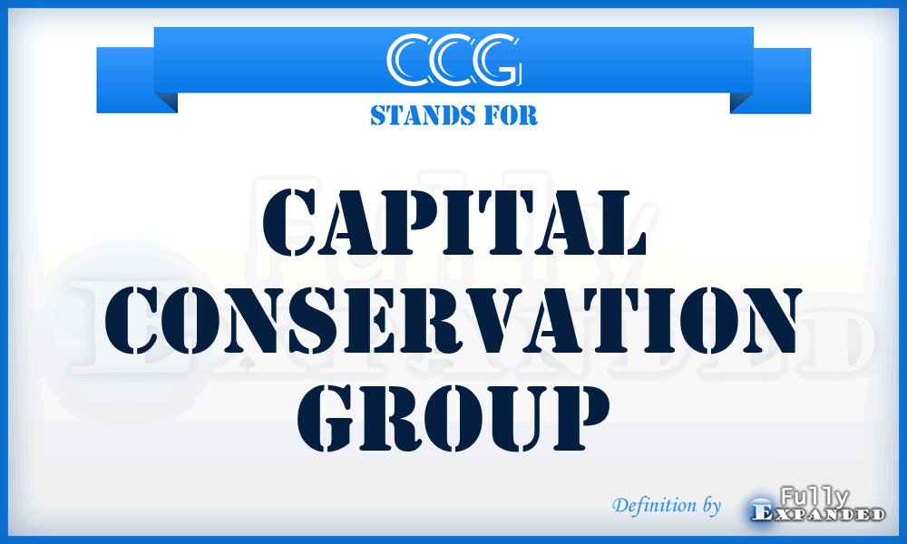CCG - Capital Conservation Group