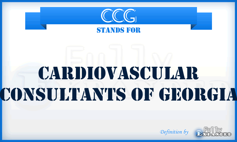 CCG - Cardiovascular Consultants of Georgia