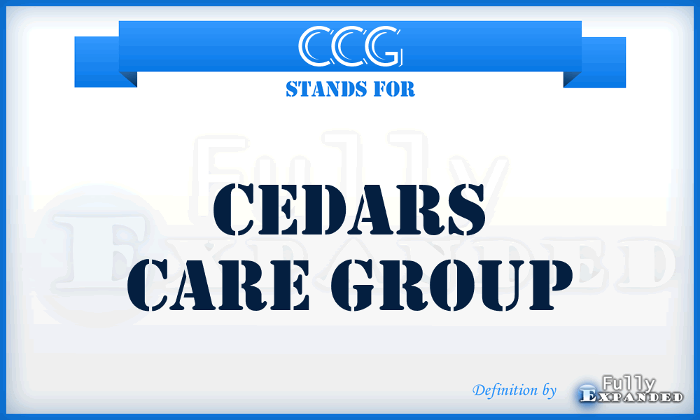 CCG - Cedars Care Group