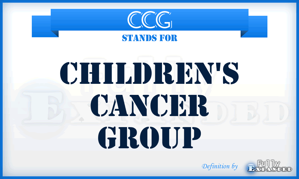 CCG - Children's Cancer Group