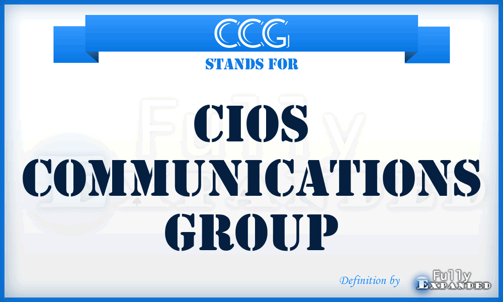 CCG - Cios Communications Group