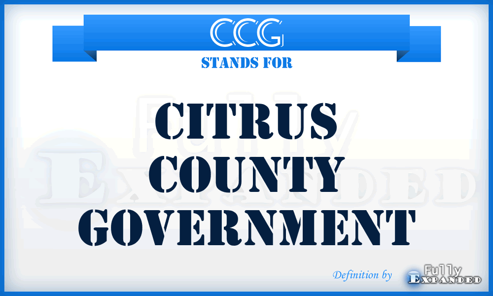 CCG - Citrus County Government