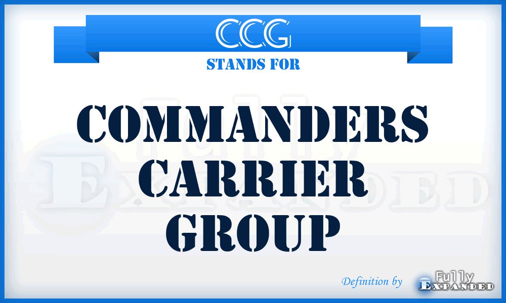 CCG - Commanders Carrier Group