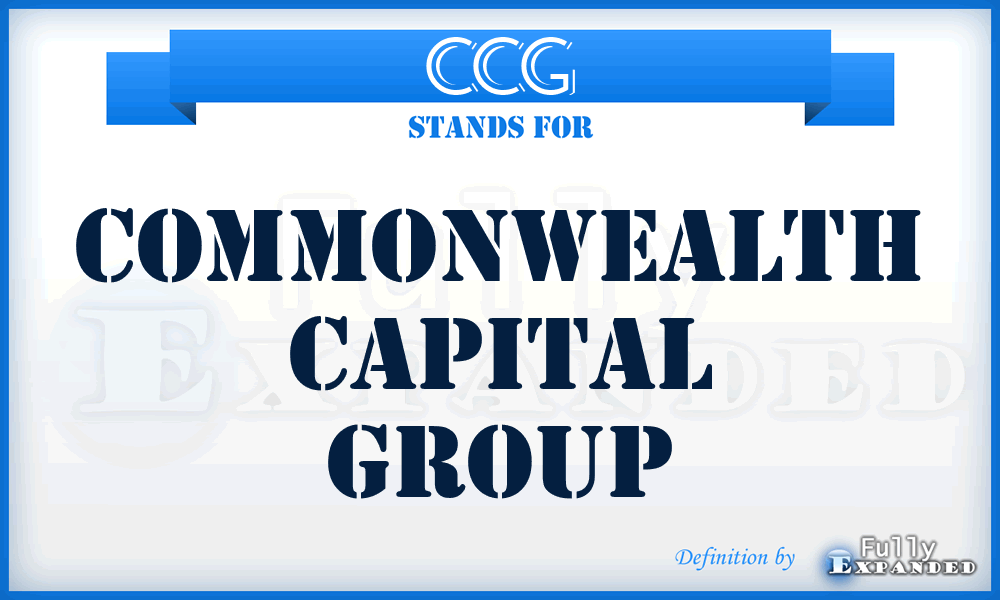 CCG - Commonwealth Capital Group