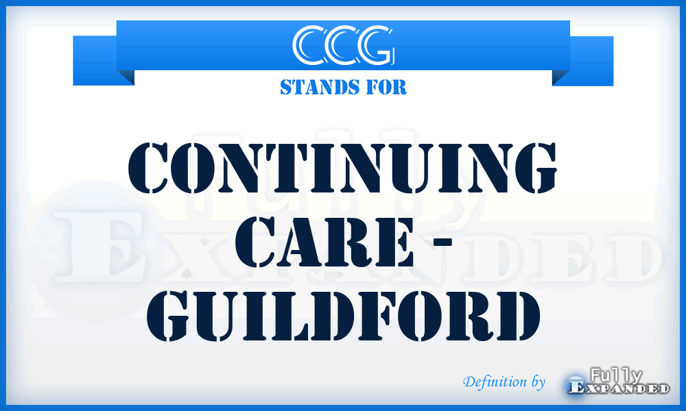 CCG - Continuing Care - Guildford