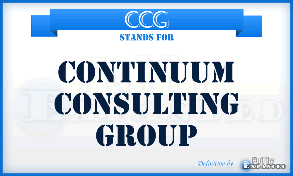 CCG - Continuum Consulting Group