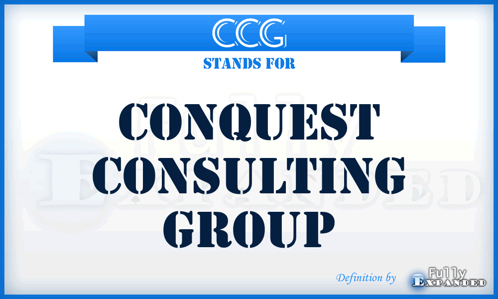 CCG - Conquest Consulting Group
