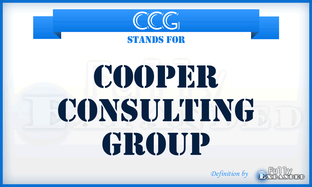 CCG - Cooper Consulting Group