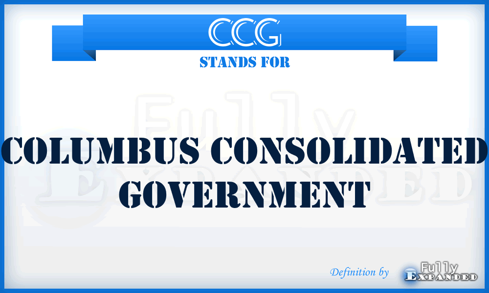 CCG - Columbus Consolidated Government