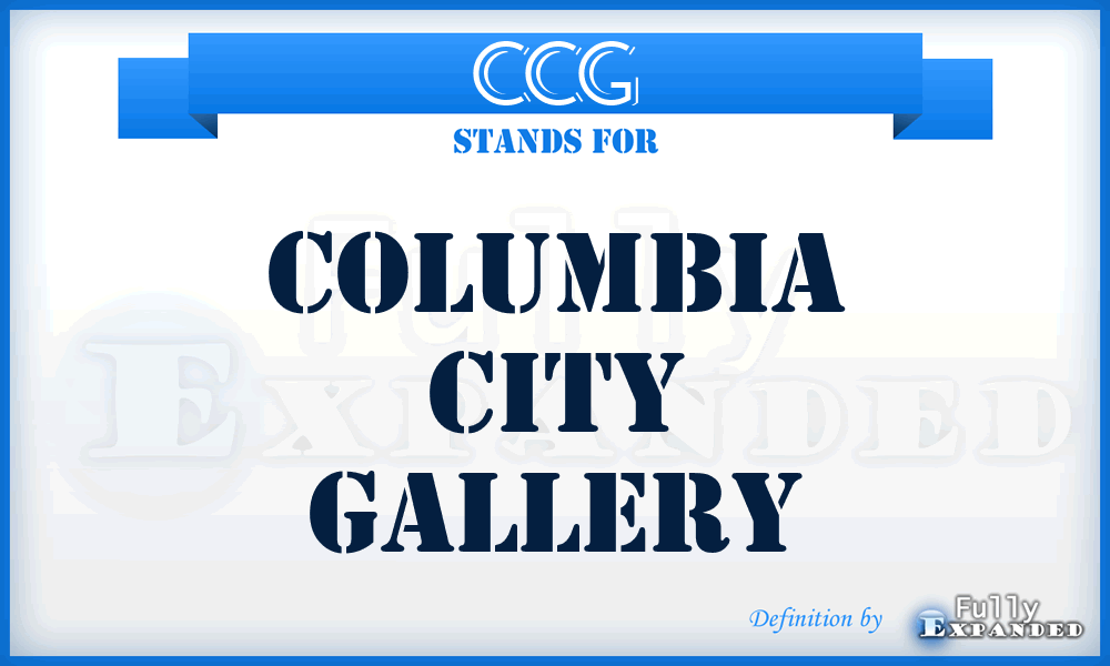 CCG - Columbia City Gallery