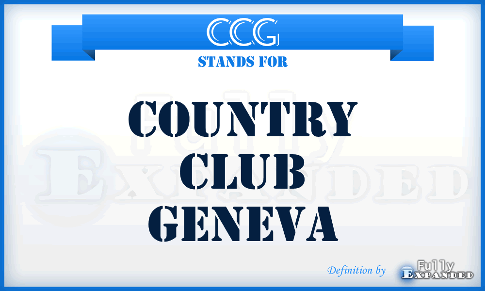 CCG - Country Club Geneva