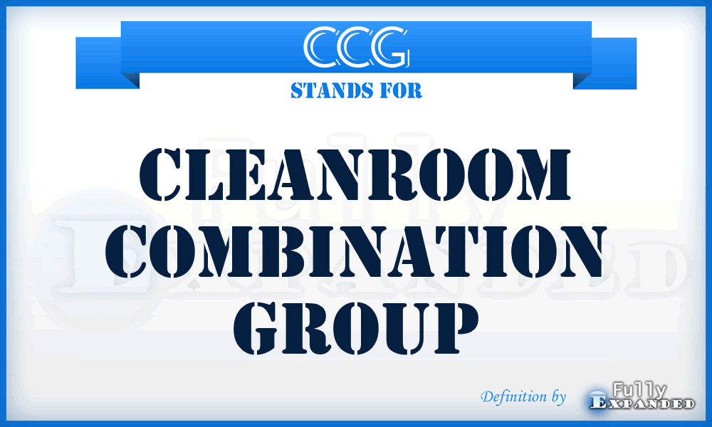 CCG - Cleanroom Combination Group