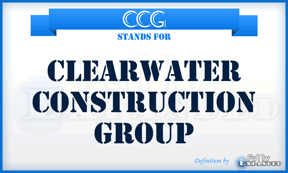 CCG - Clearwater Construction Group