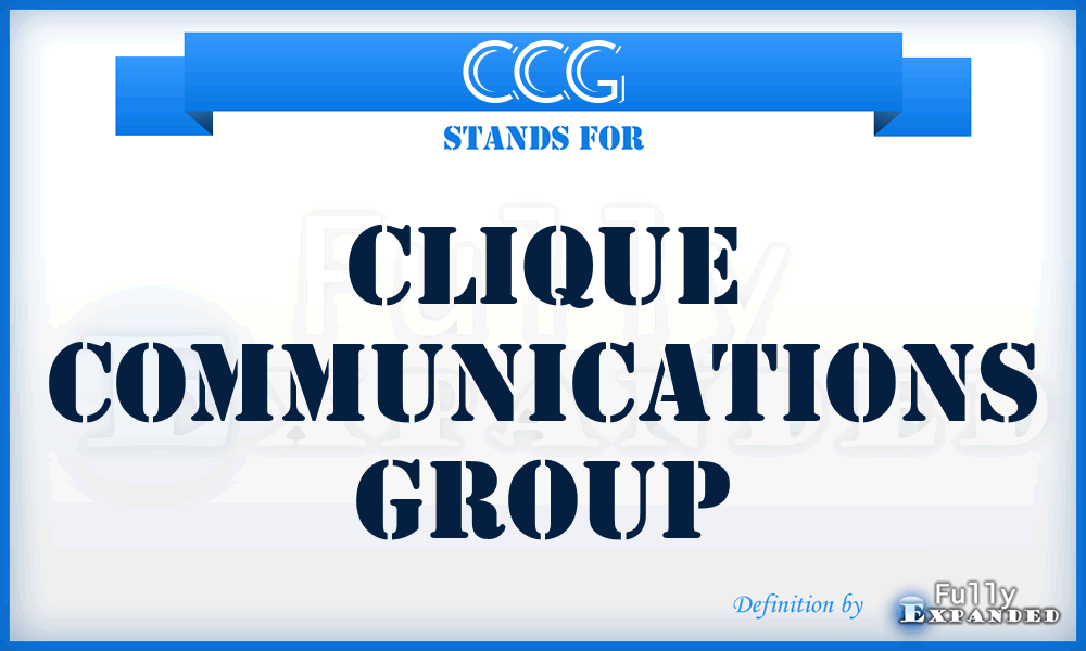 CCG - Clique Communications Group