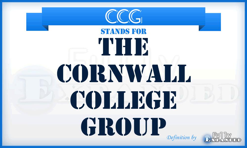 CCG - The Cornwall College Group