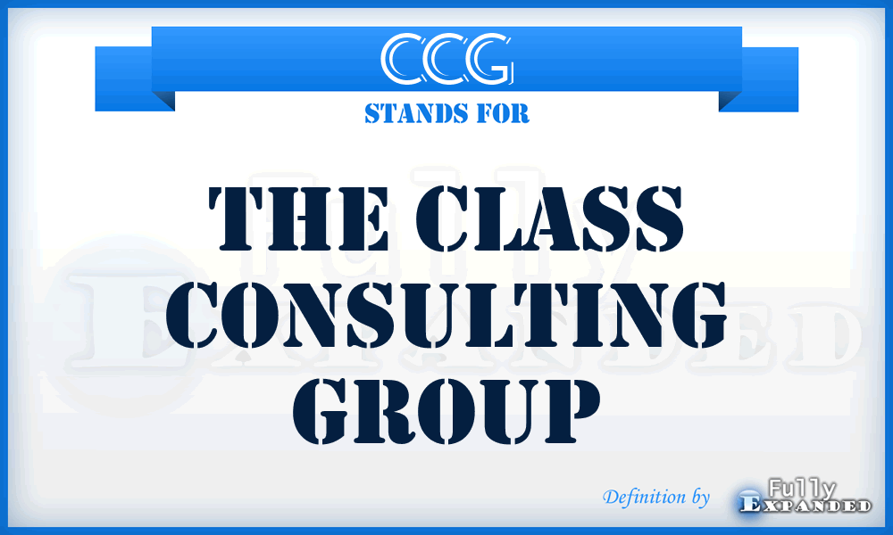 CCG - The Class Consulting Group