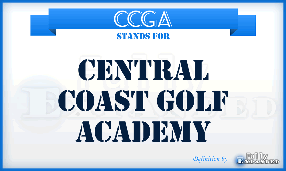 CCGA - Central Coast Golf Academy