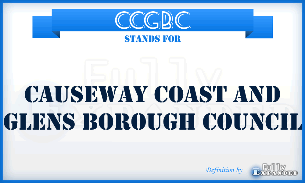 CCGBC - Causeway Coast and Glens Borough Council