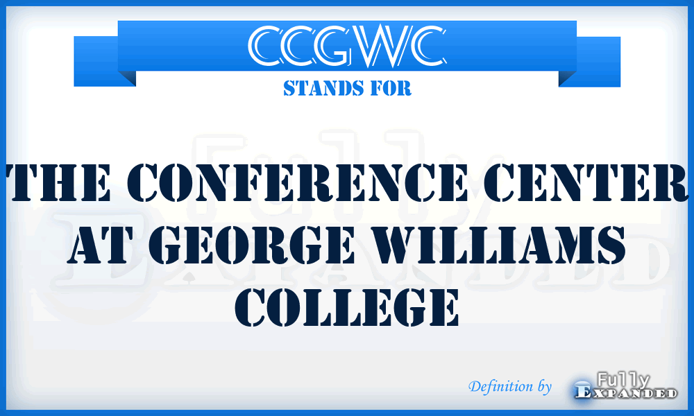 CCGWC - The Conference Center at George Williams College