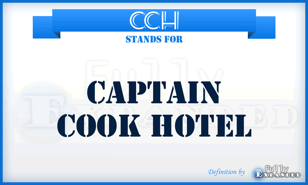 CCH - Captain Cook Hotel