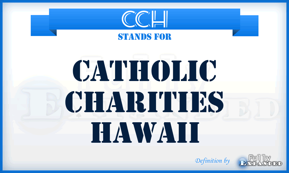 CCH - Catholic Charities Hawaii