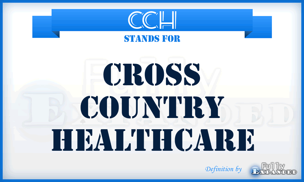 CCH - Cross Country Healthcare